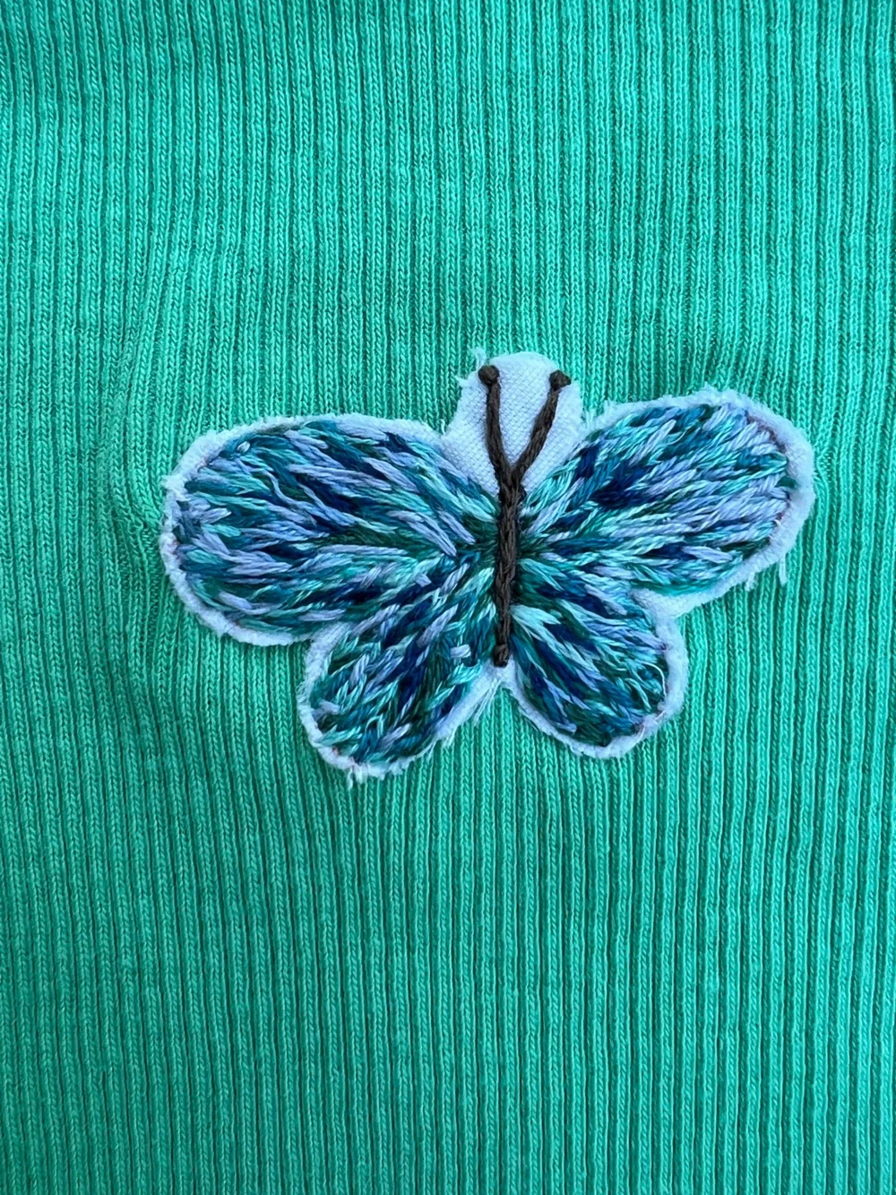 GAP green ribbed
